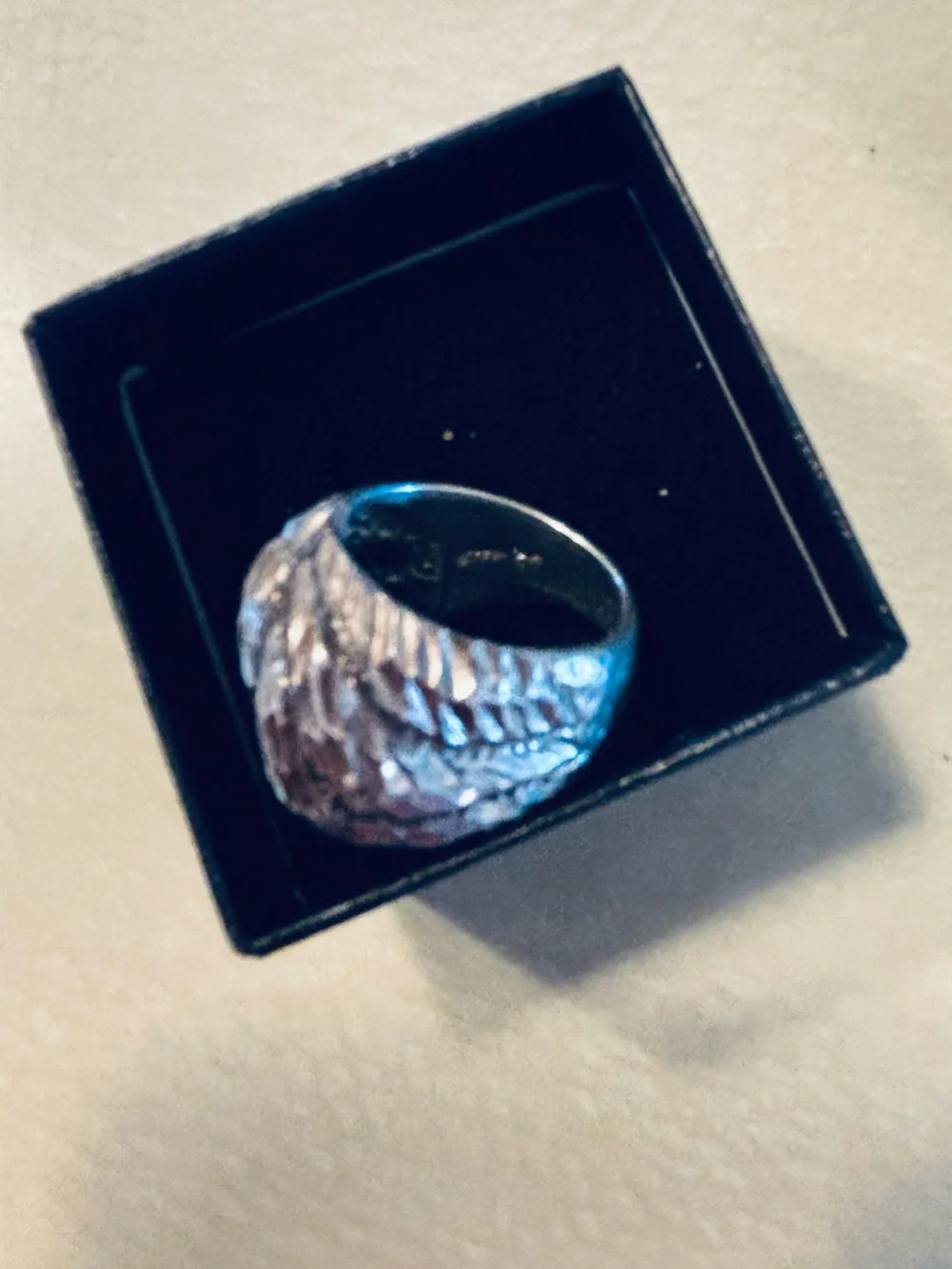 Silver  Statement Ring - Size 6
